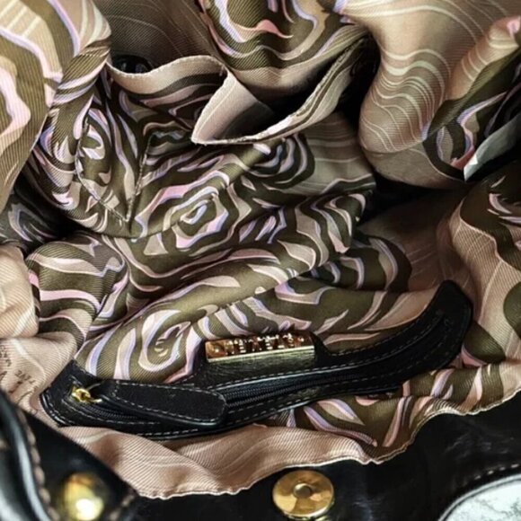 Steven by Steve Madden Black Leather Belted Bag - Picture 5 of 6